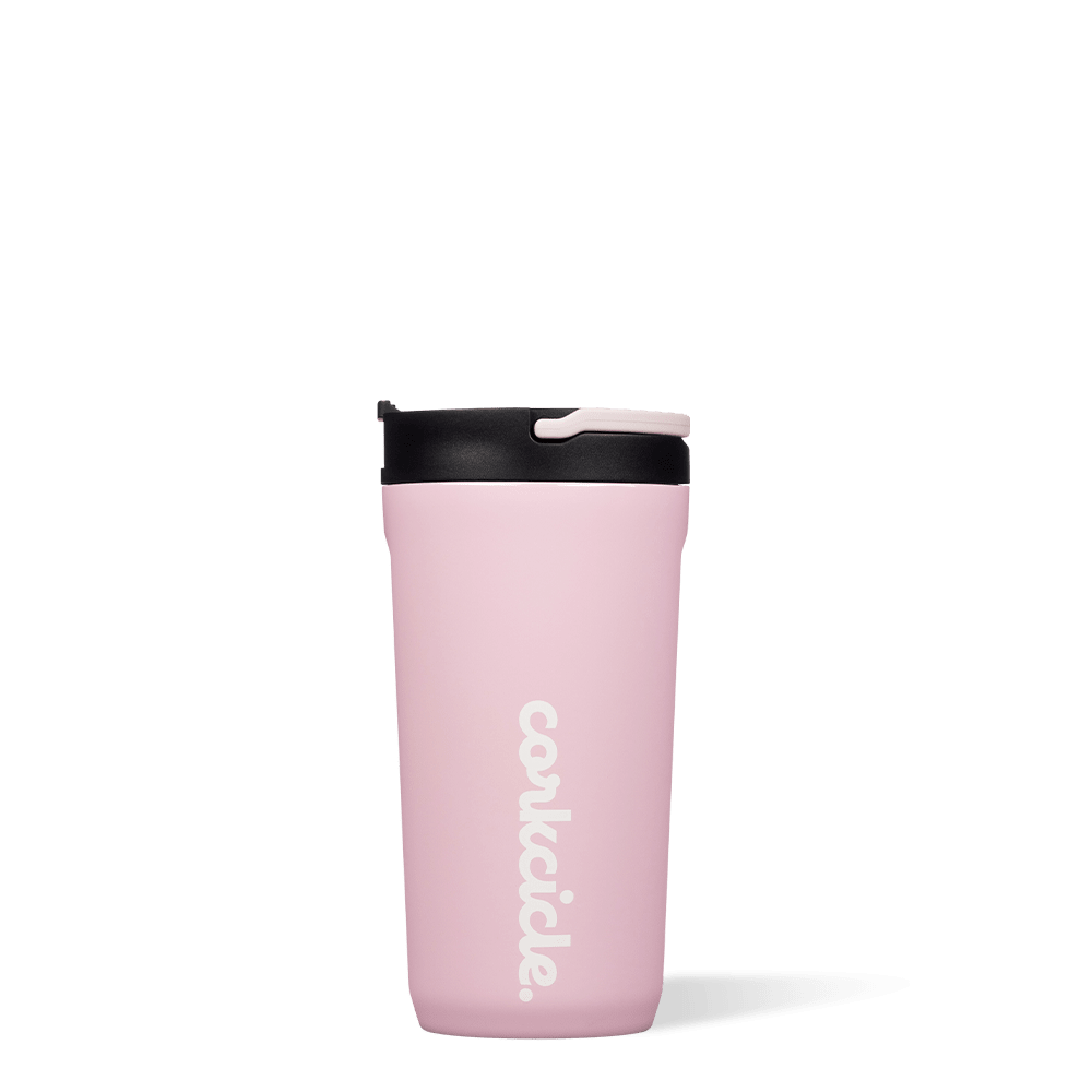 Gloss Rose Quartz 12 oz Kid's Cup With Lid & Straw