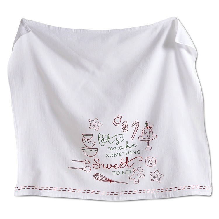 Winter Whimsy Baking Cotton Dishtowel