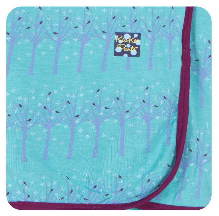 Glacier Frosted Birch Swaddle Blanket