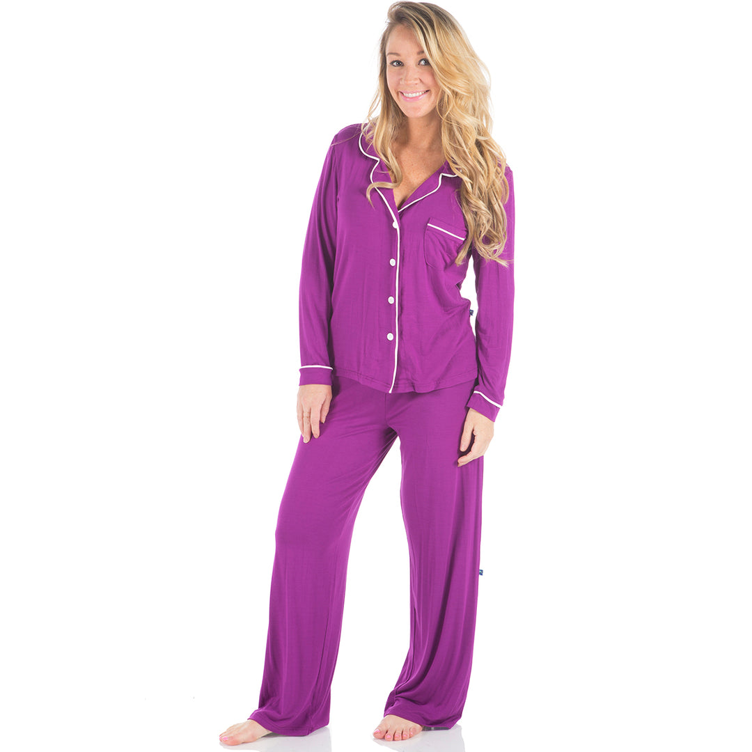 KicKee Pants Starfish Long Sleeved Collared Pajama Set - kkgivingtree