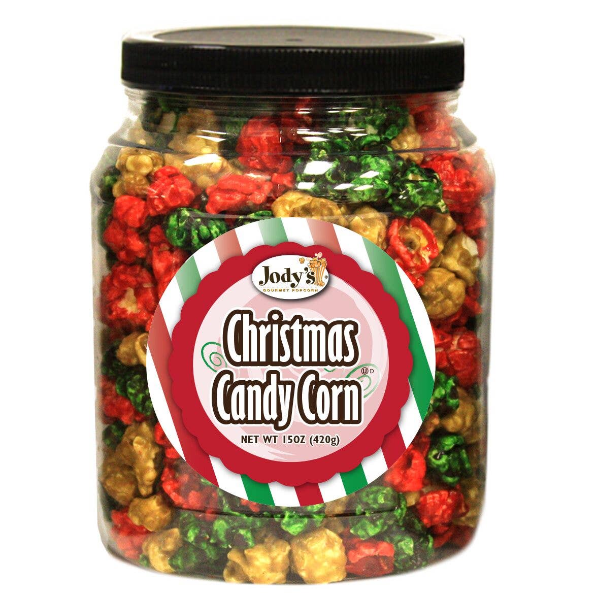 Christmas Candy Popcorn Round Jar