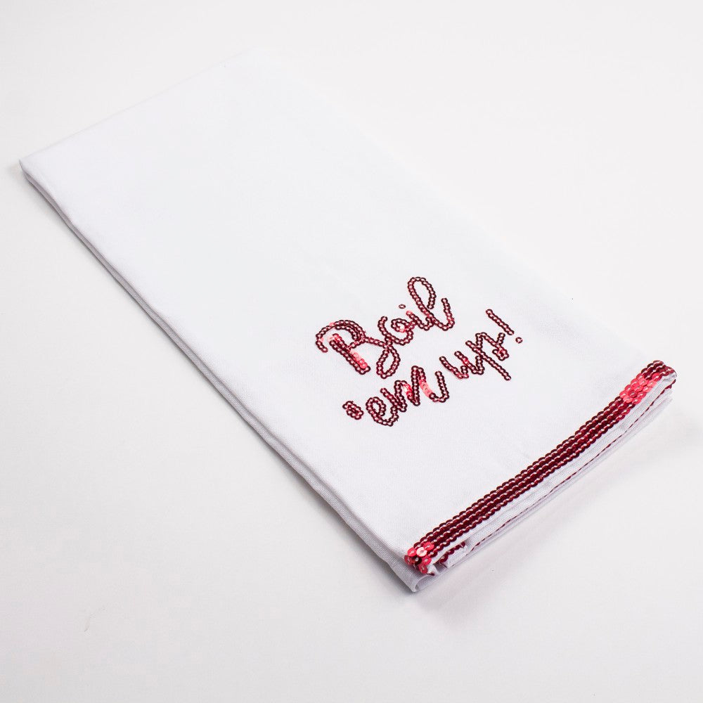 Boil 'em Up Sequin Hand Towel