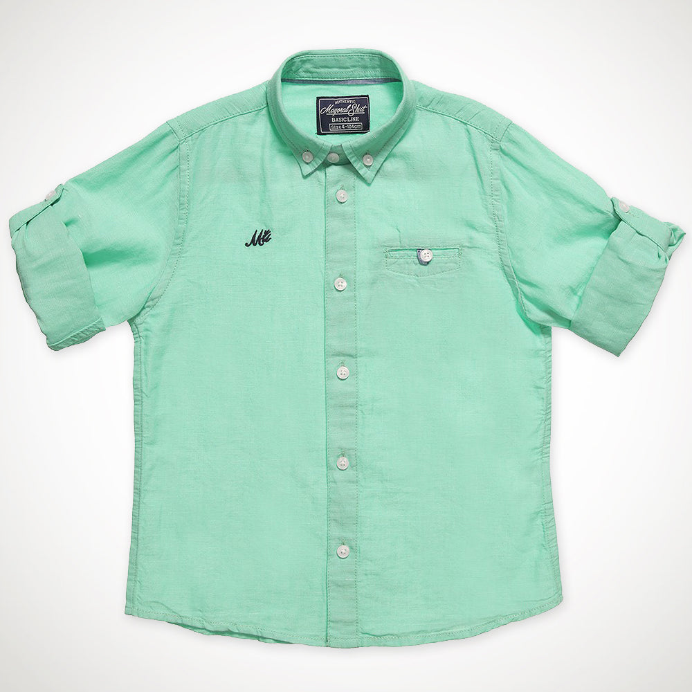 Pear Linen Long Sleeve Shirt