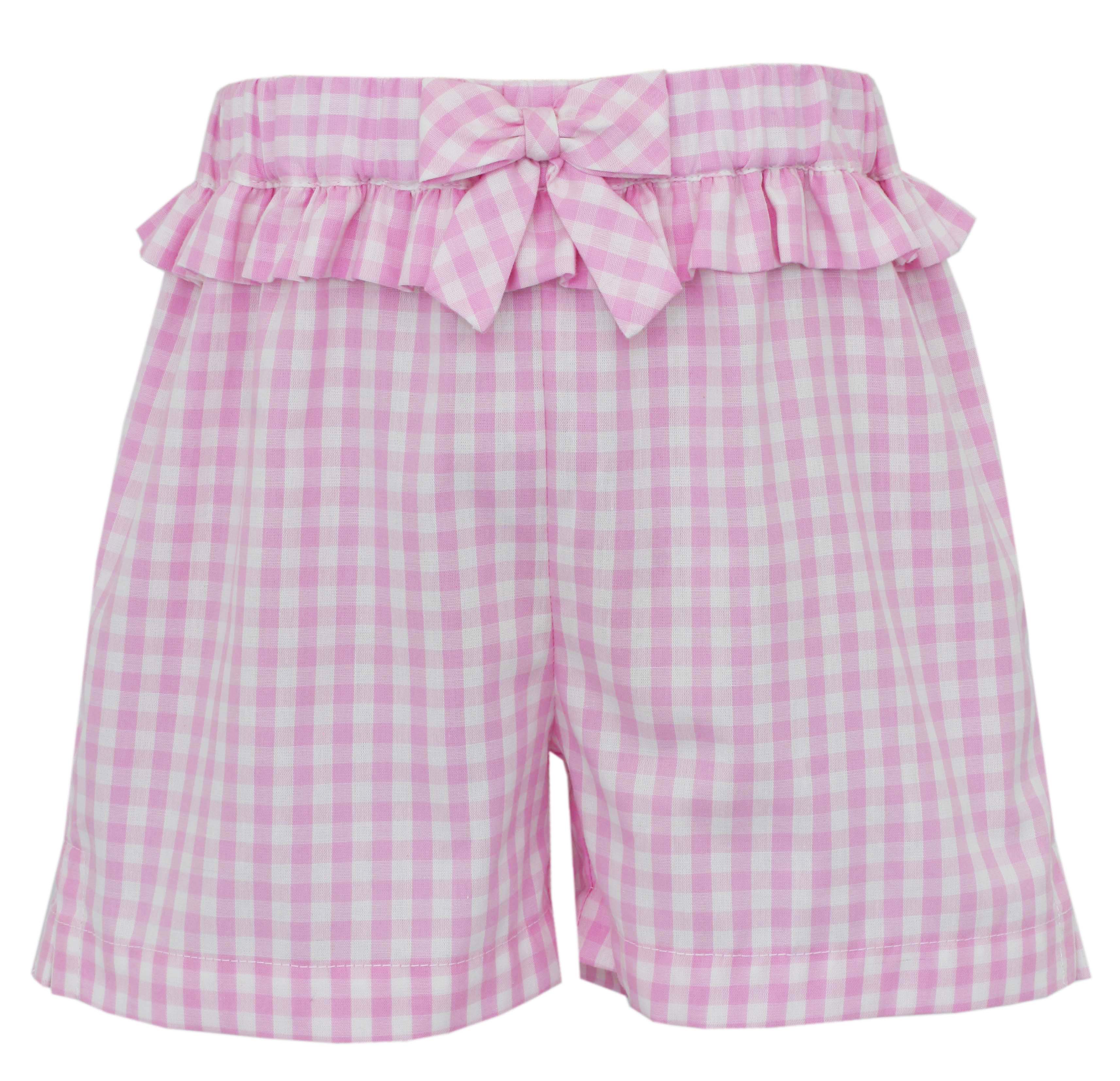 Girl's Cottontails Pink Gingham Shorts