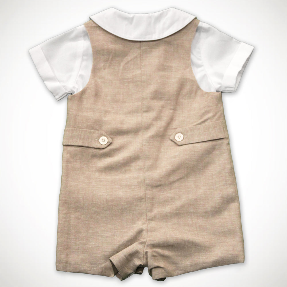 Flax Linen John John with Tabs