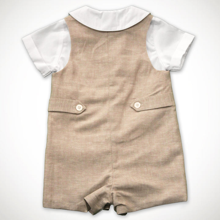 Flax Linen John John with Tabs