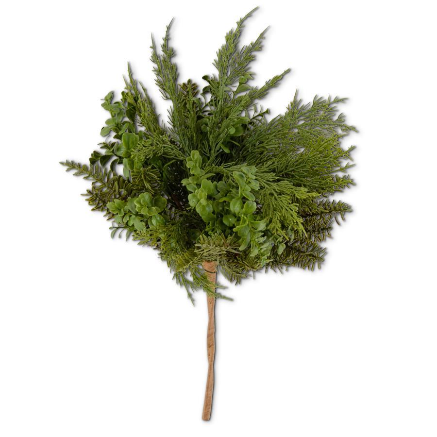 Real Touch Boxwood & Mixed Pine Bush