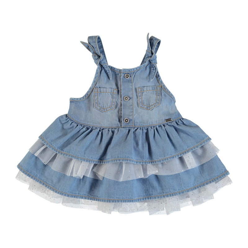 Denim Ruffled Dress