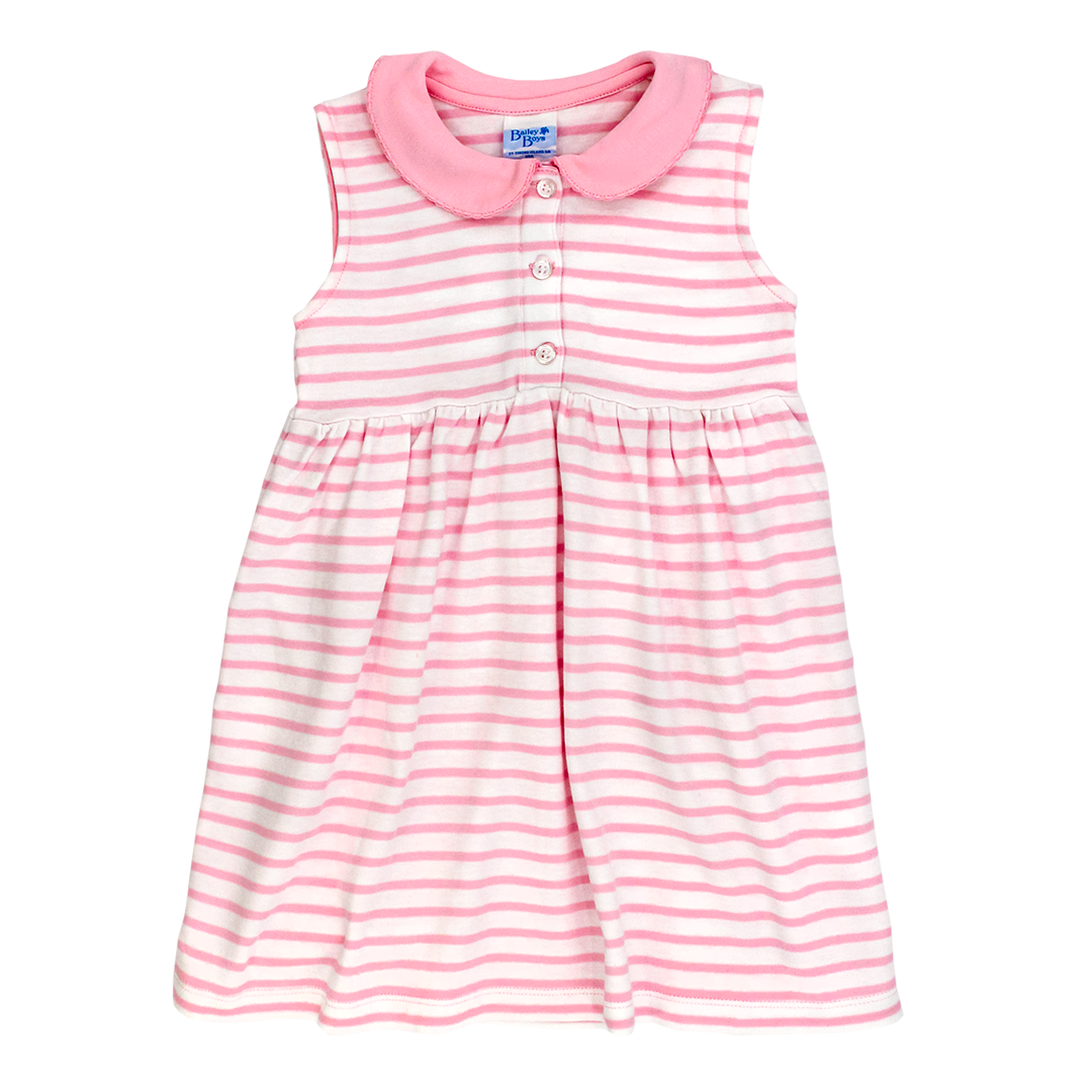 Pink & White Stripe Sundress