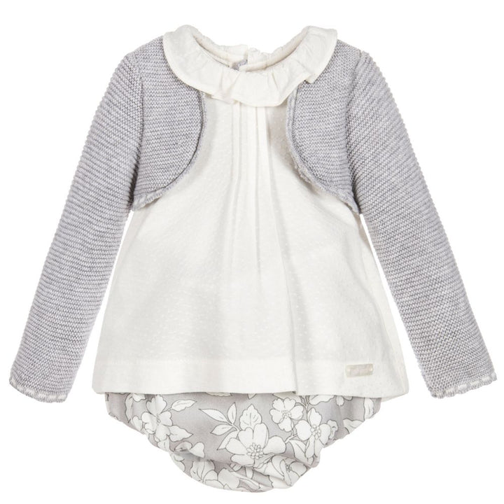 Grey Floral 3 Piece Set