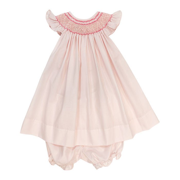 Bailey Boys - Smocked Pink on Pink Bishop Dress with Bloomer - kkgivingtree - K&K's