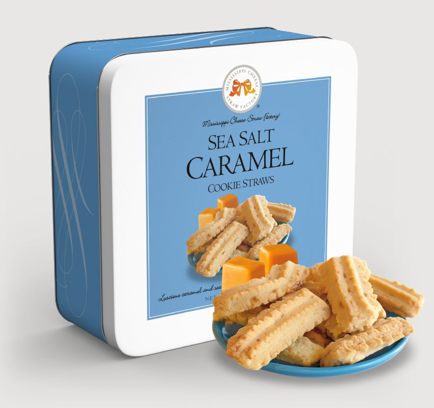 Sea Salt Caramel Cookie Straws, 10 oz. Gift Tin