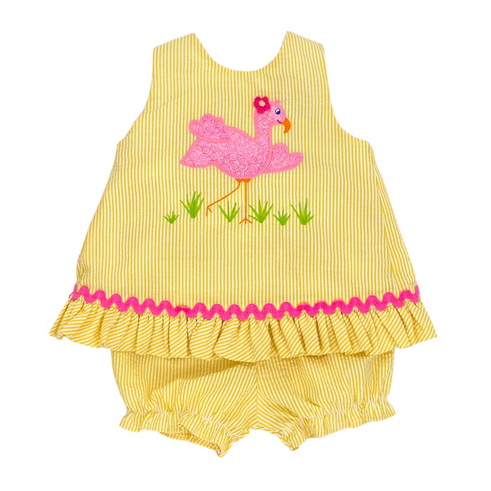 Flamingo Flo Angel Dress w/ Bloomers