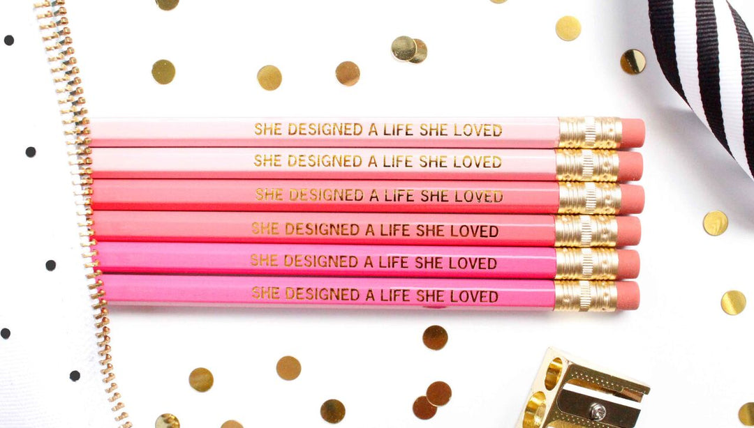She Designed a Life She Loved Pencil Set