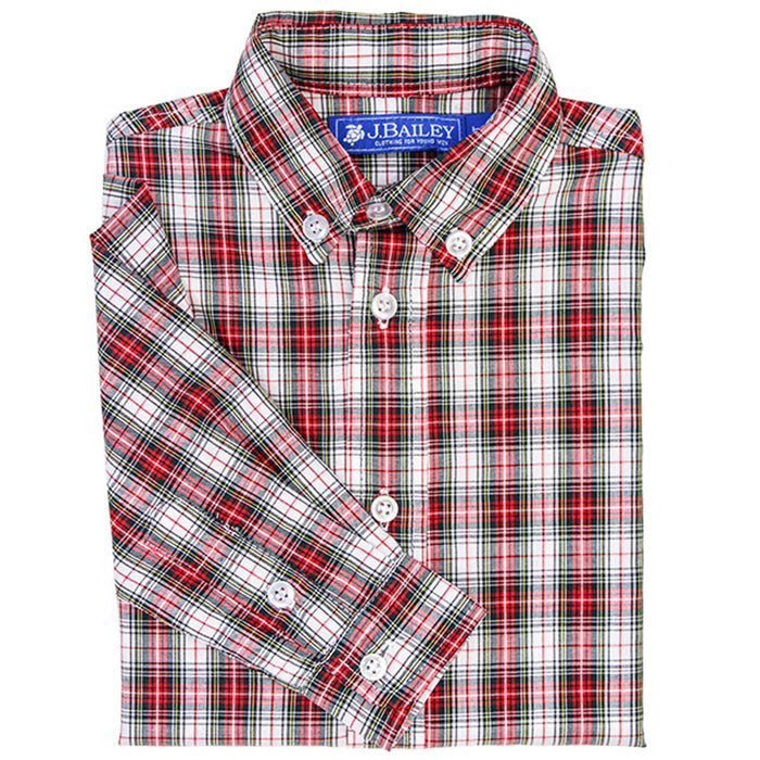 Whisper Plaid Roscoe Button Down Shirt