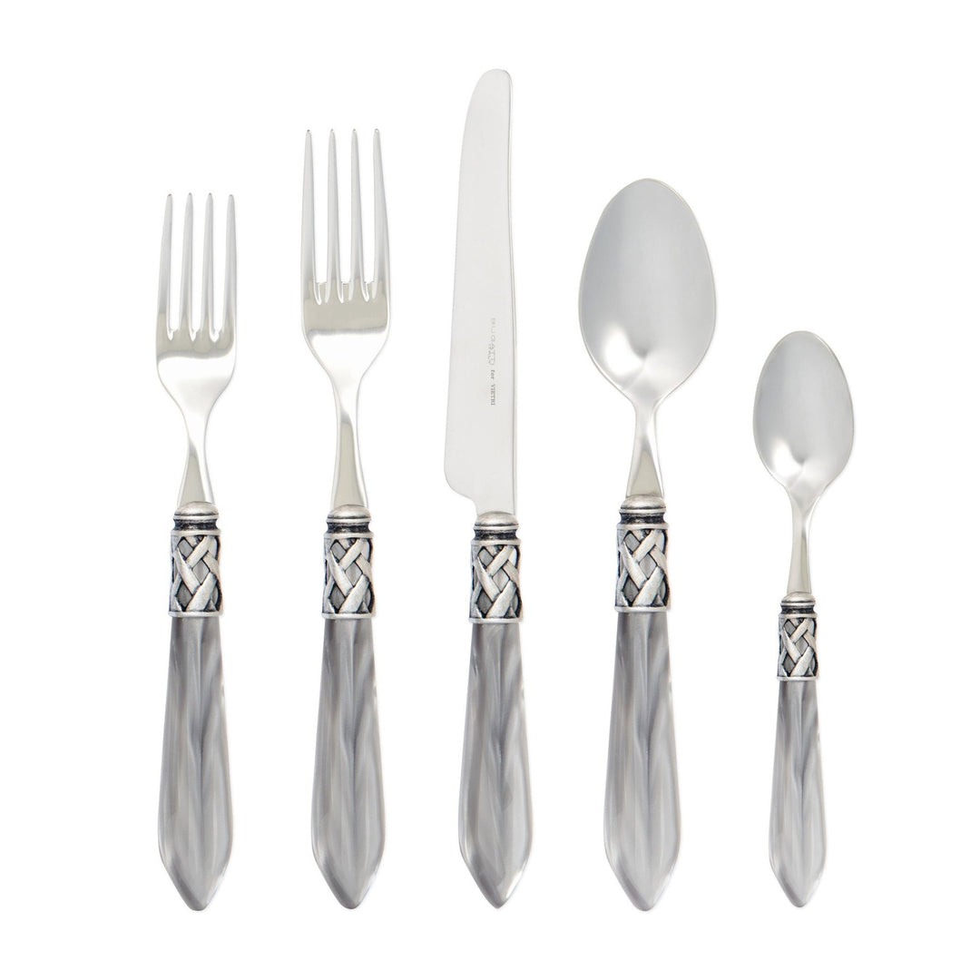 Aladdin Antique Light Grey Five Piece Place Setting
