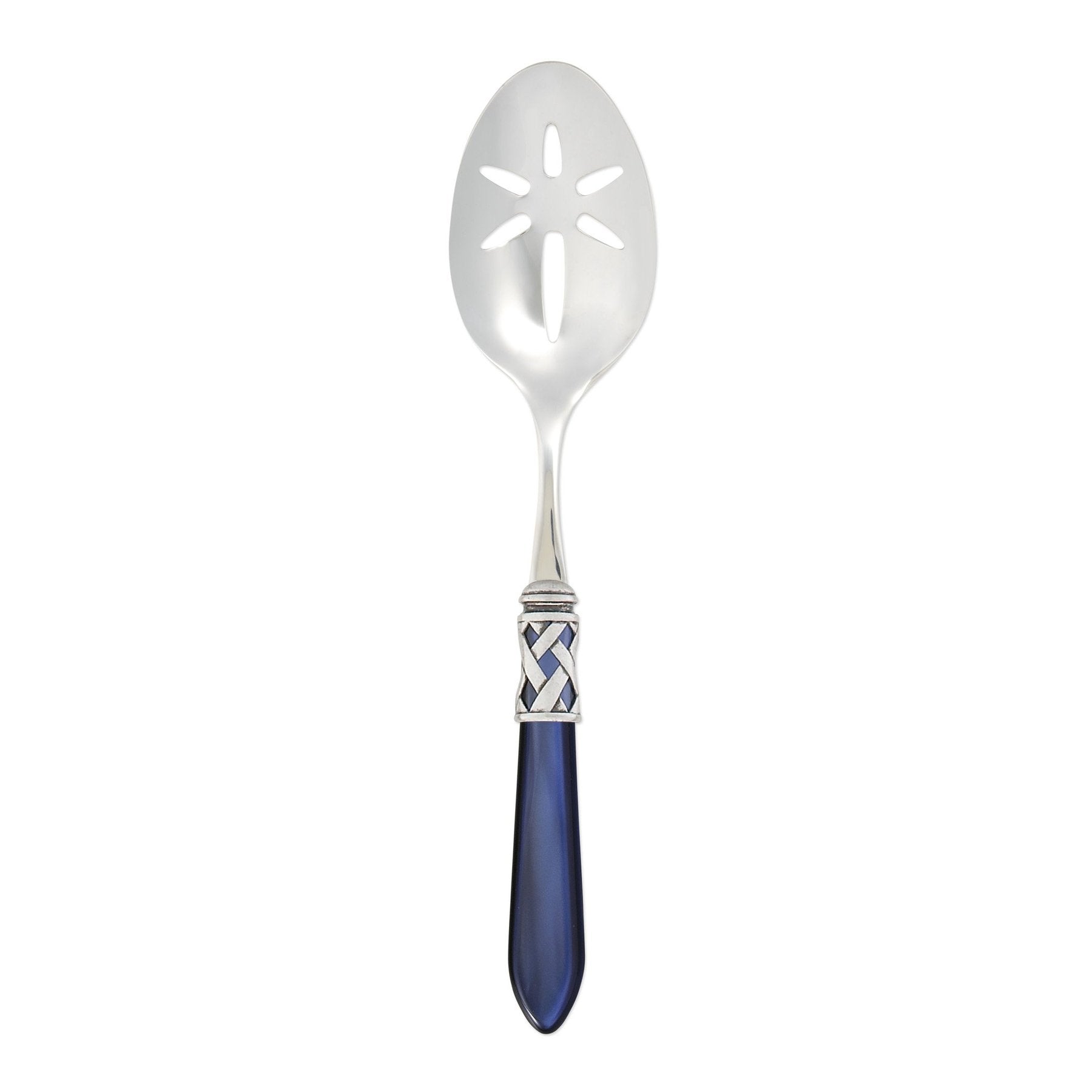 Aladdin Antique Blue Slotted Serving Spoon