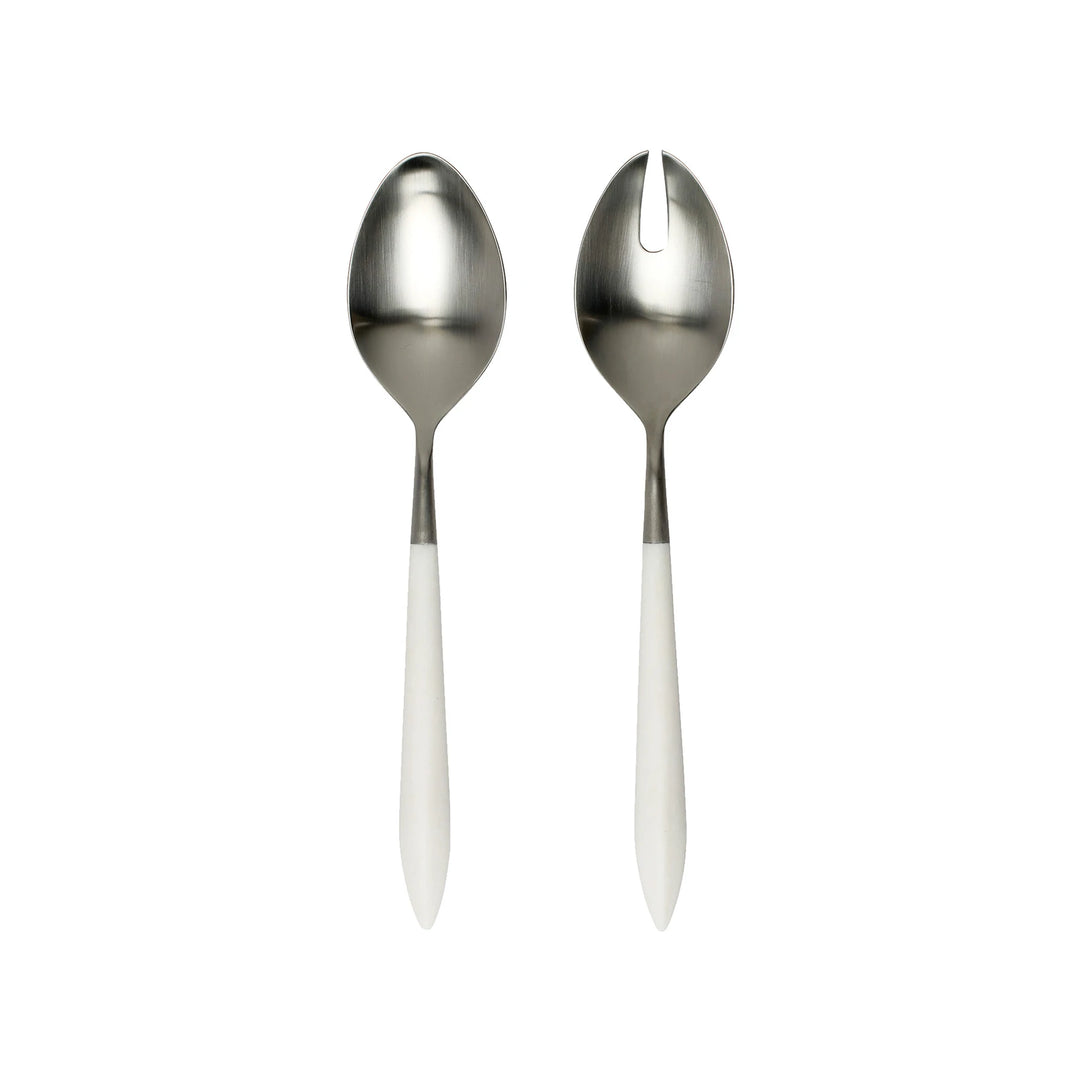 Ares Argento & White Salad Serving Set