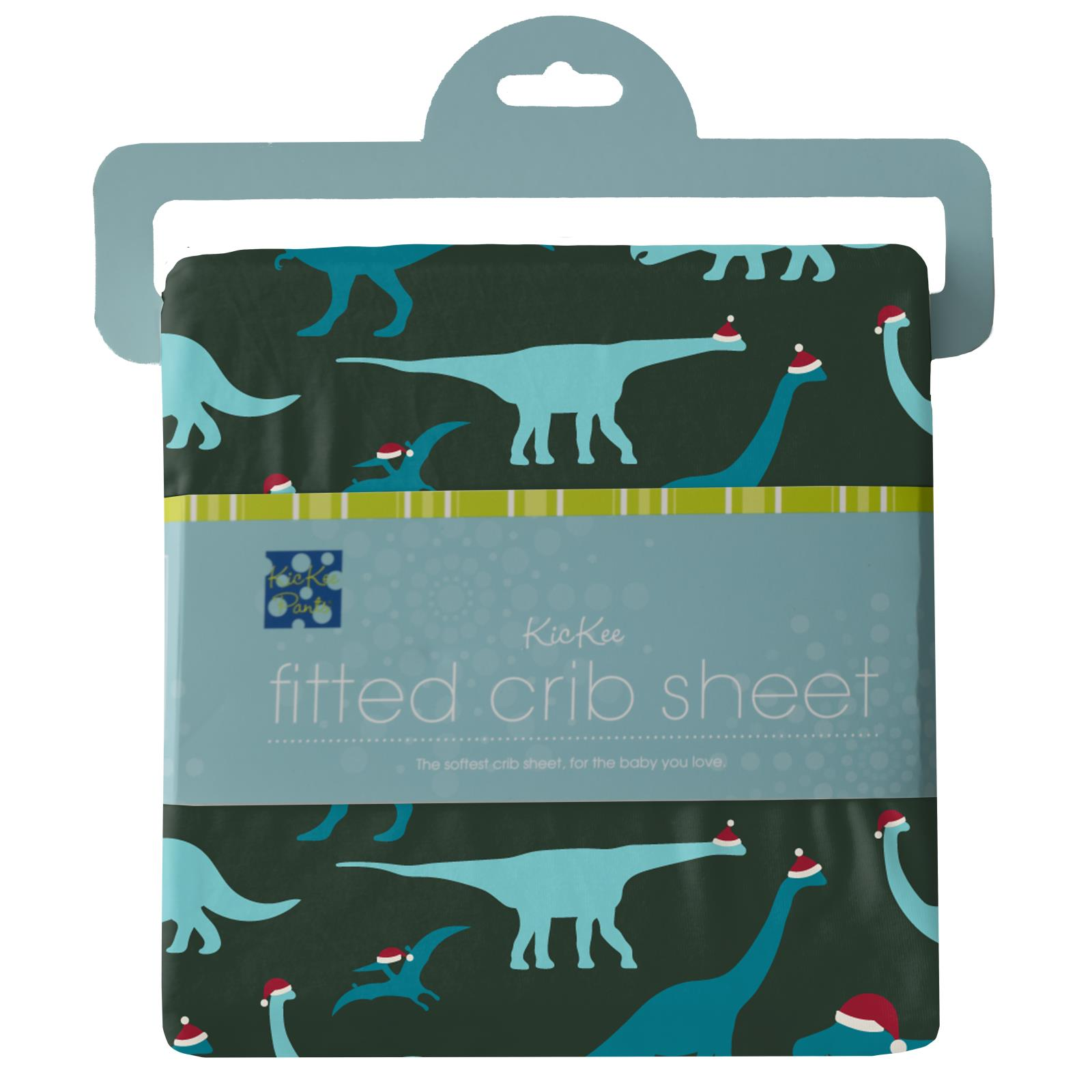 Santa Dinos Fitted Crib Sheets