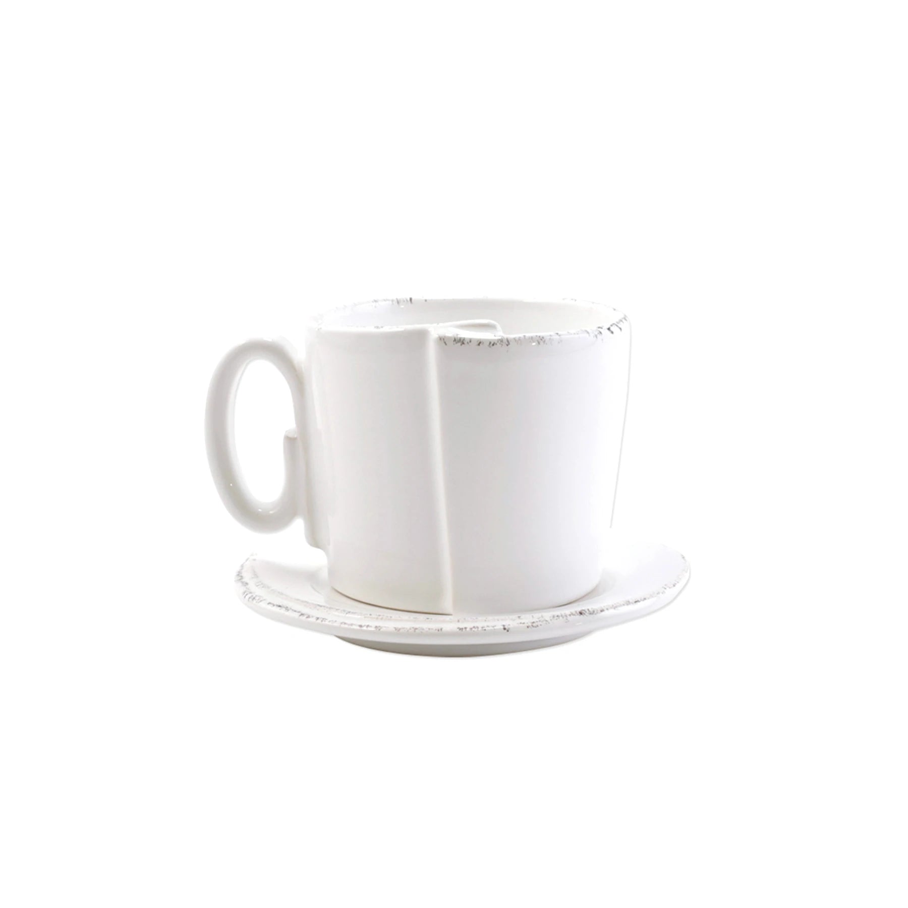 Lastra White Cup & Saucer