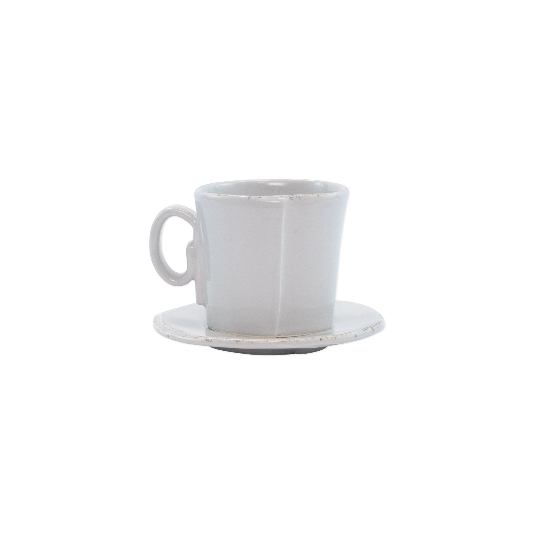 Lastra Light Grey Espresso Cup & Saucer