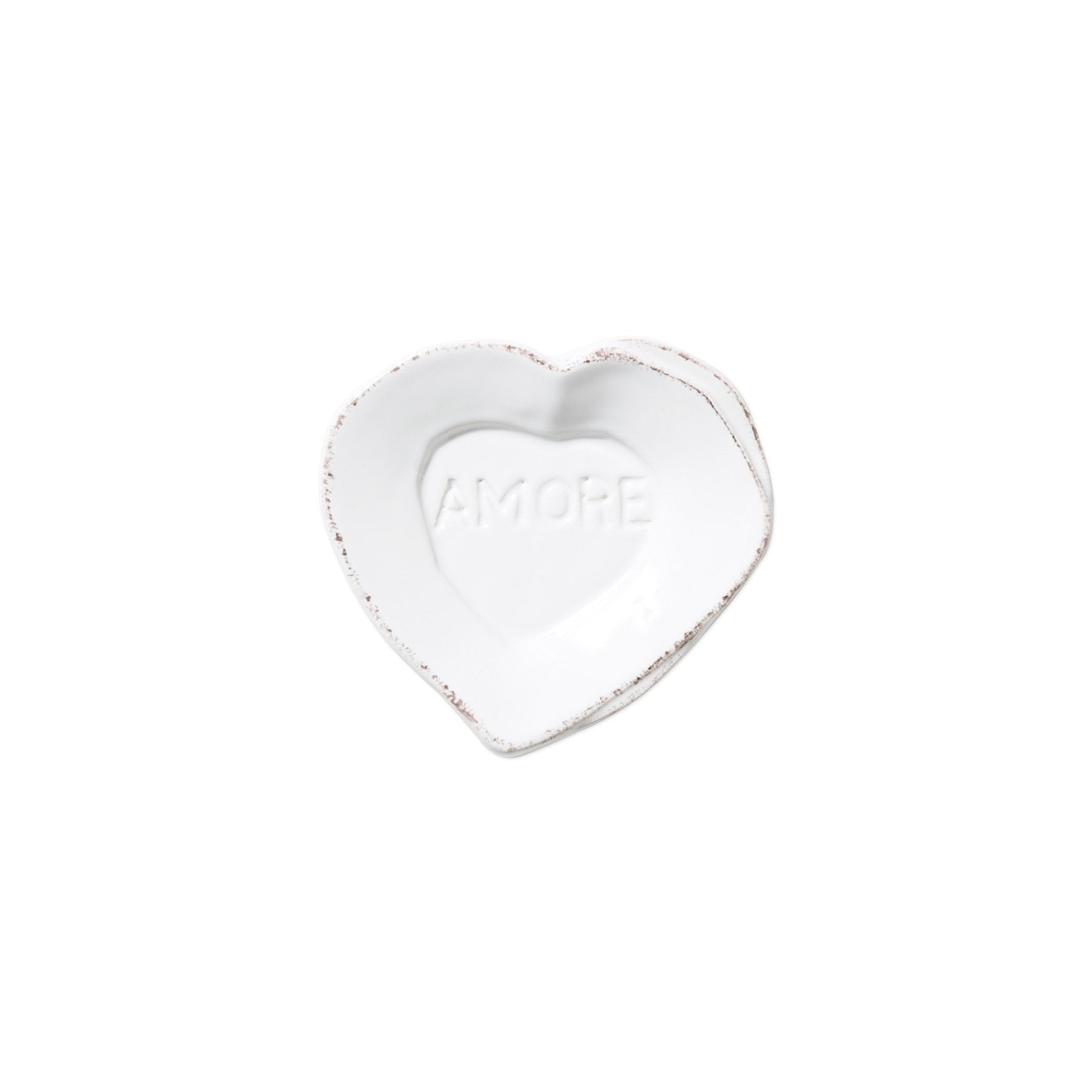 Lastra White Mini "Amore" Plate