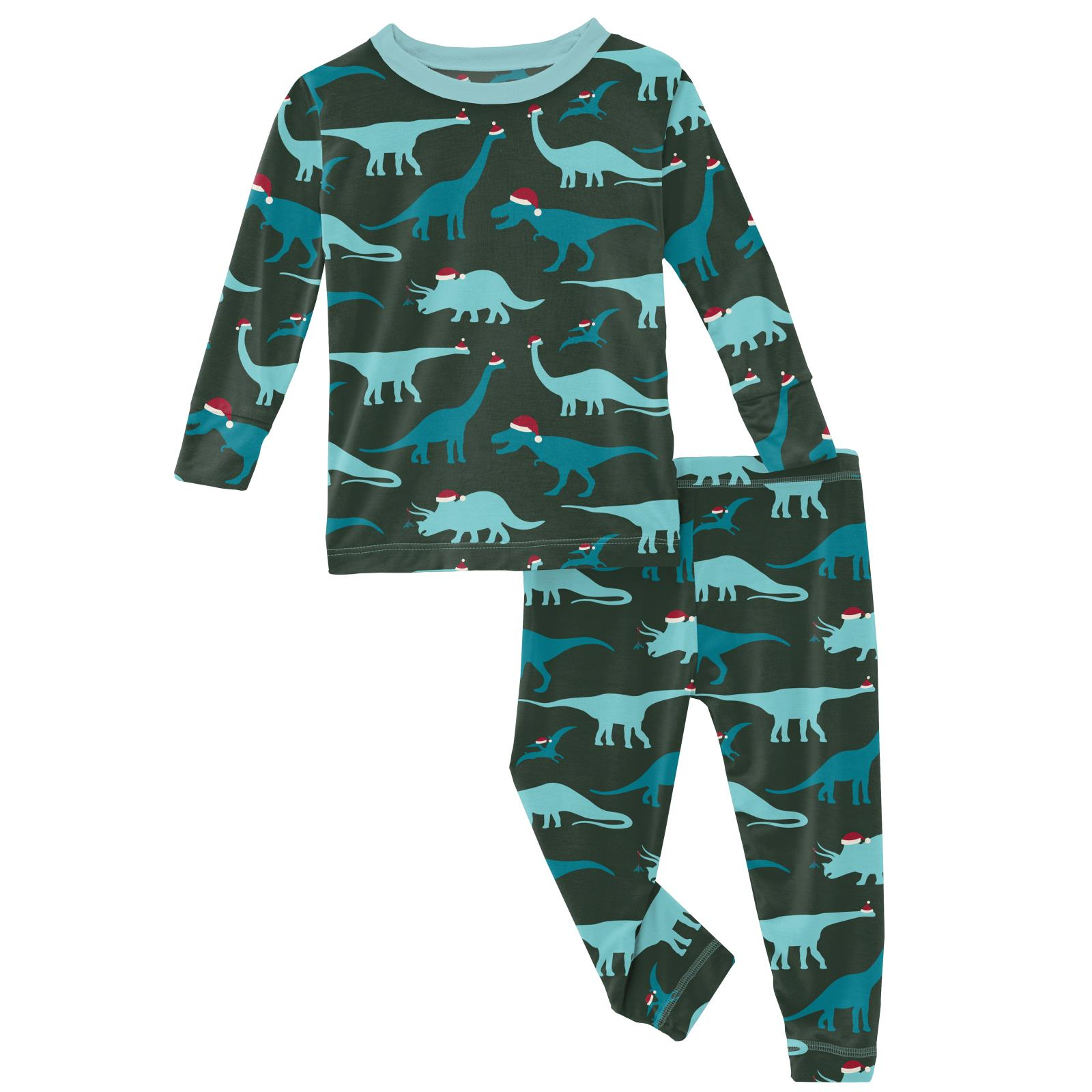 Santa Dinos Long Sleeve Pajama Set