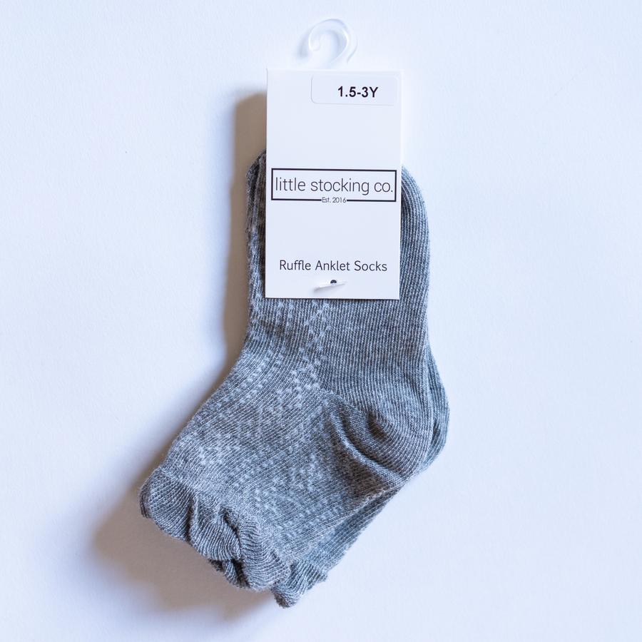 Grey Anklet Socks