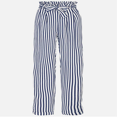 Navy Striped Pants