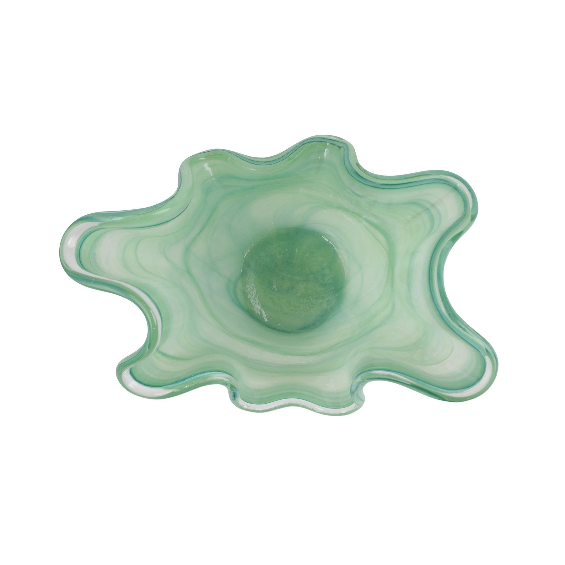 Onda Glass Green Medium Bowl