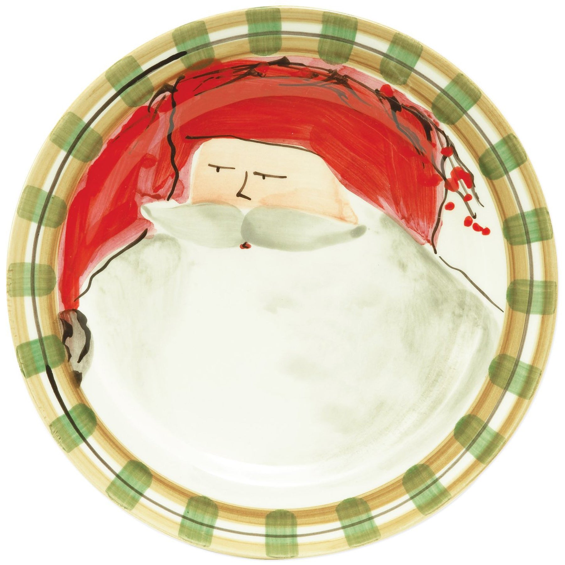 Old St. Nick Dinner Plate - Red Hat
