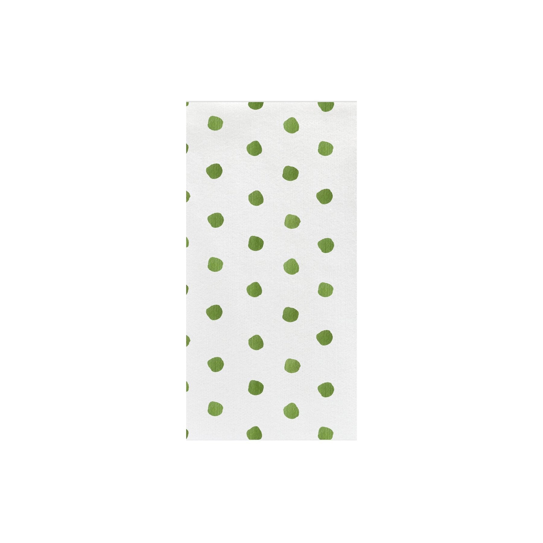 Papersoft Napkins Green Dot Guest Towels - Pack of 20