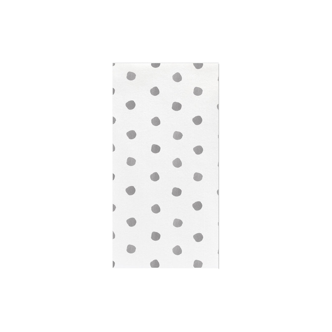 Papersoft Napkins Light Grey Dot Guest Towels - Pack of 20
