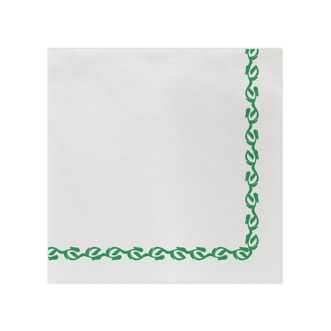 Papersoft Napkins Florentine Green Dinner Napkins - Pack of 20