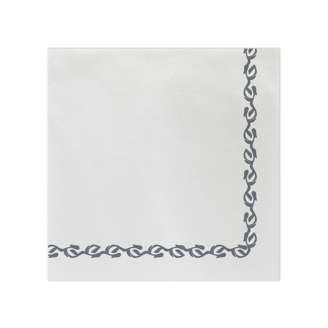 Papersoft Napkins Florentine Grey Dinner Napkins - Pack of 20