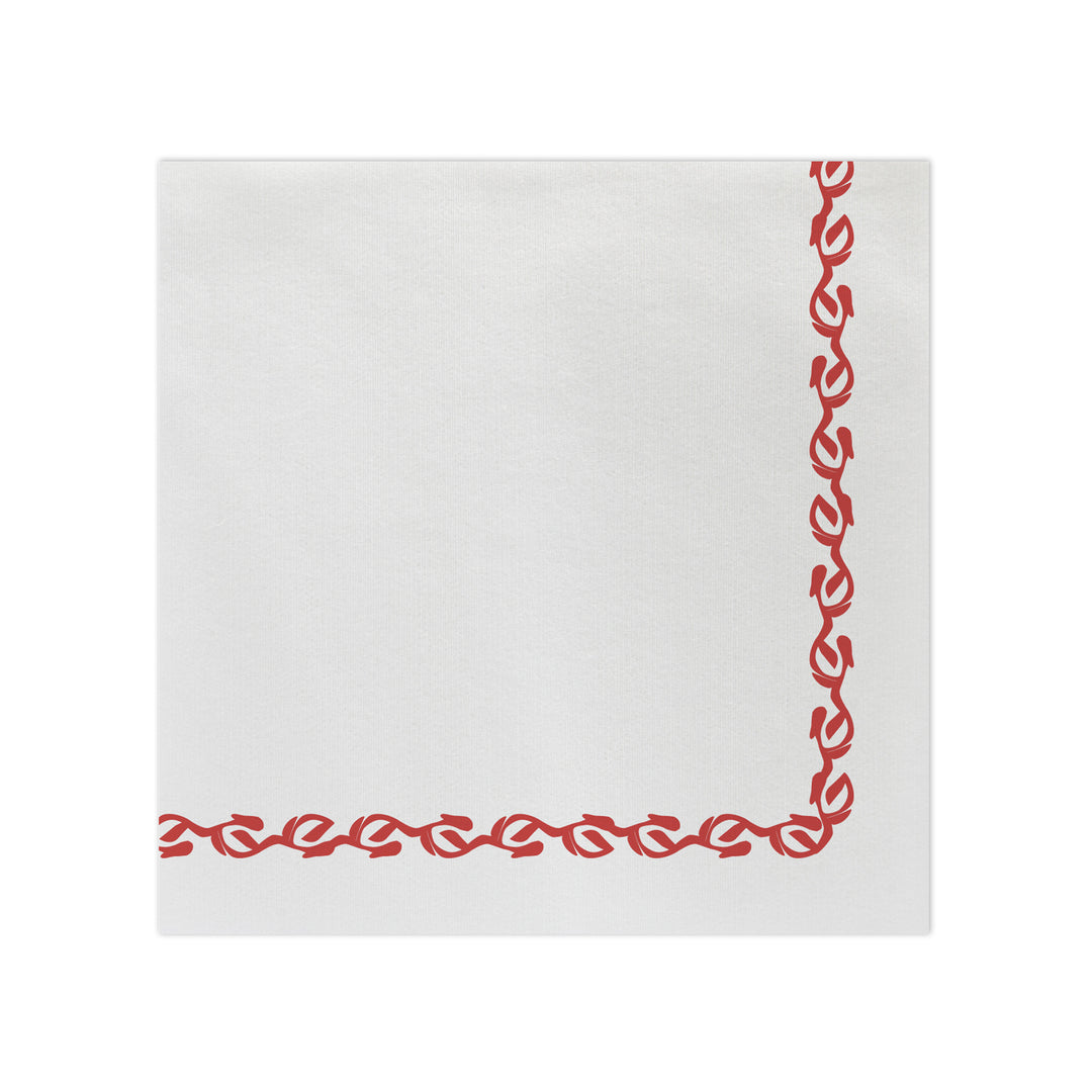 Papersoft Napkins Florentine Red Dinner Napkins - Pack of 20