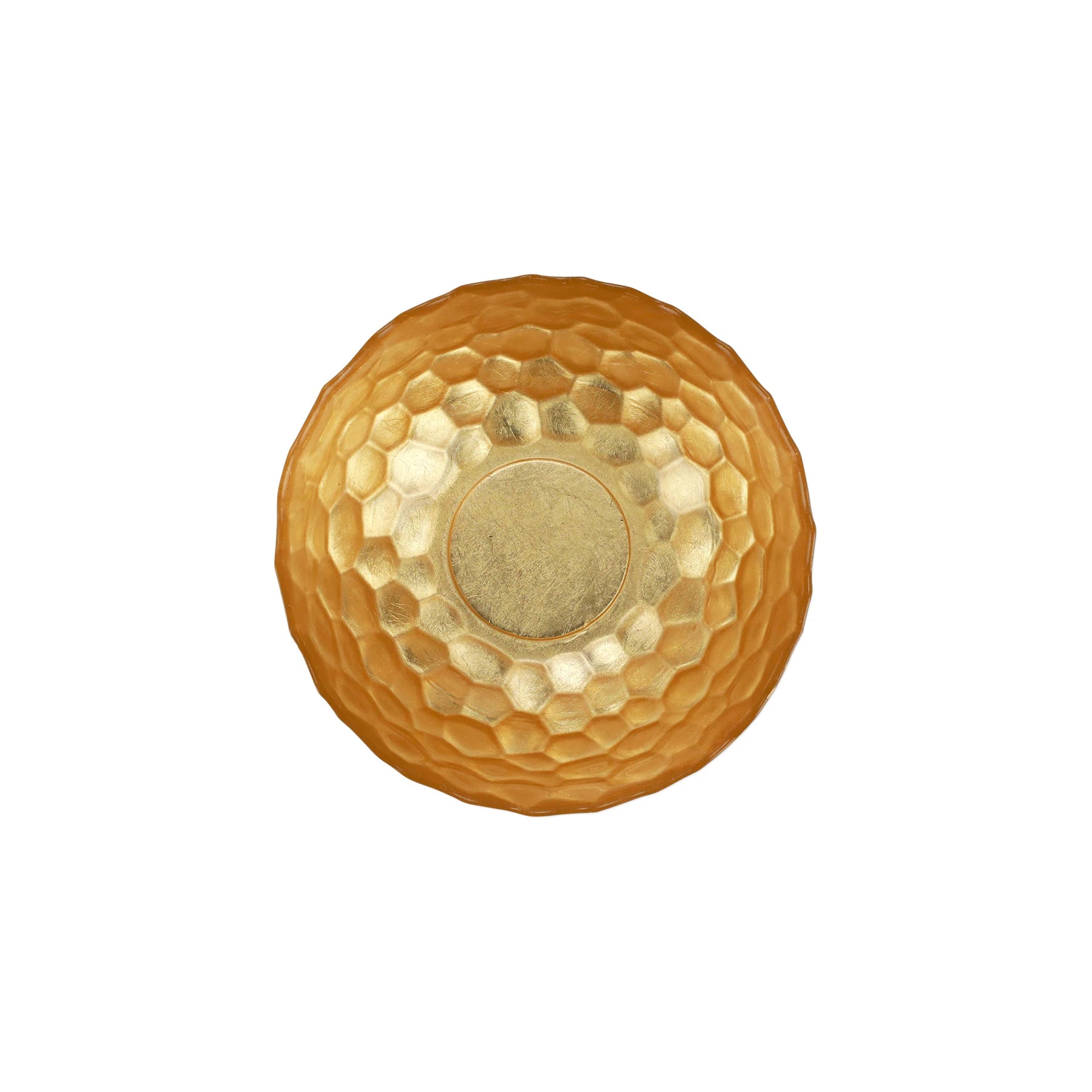 Rufolo Glass Gold Honeycomb Small Bowl