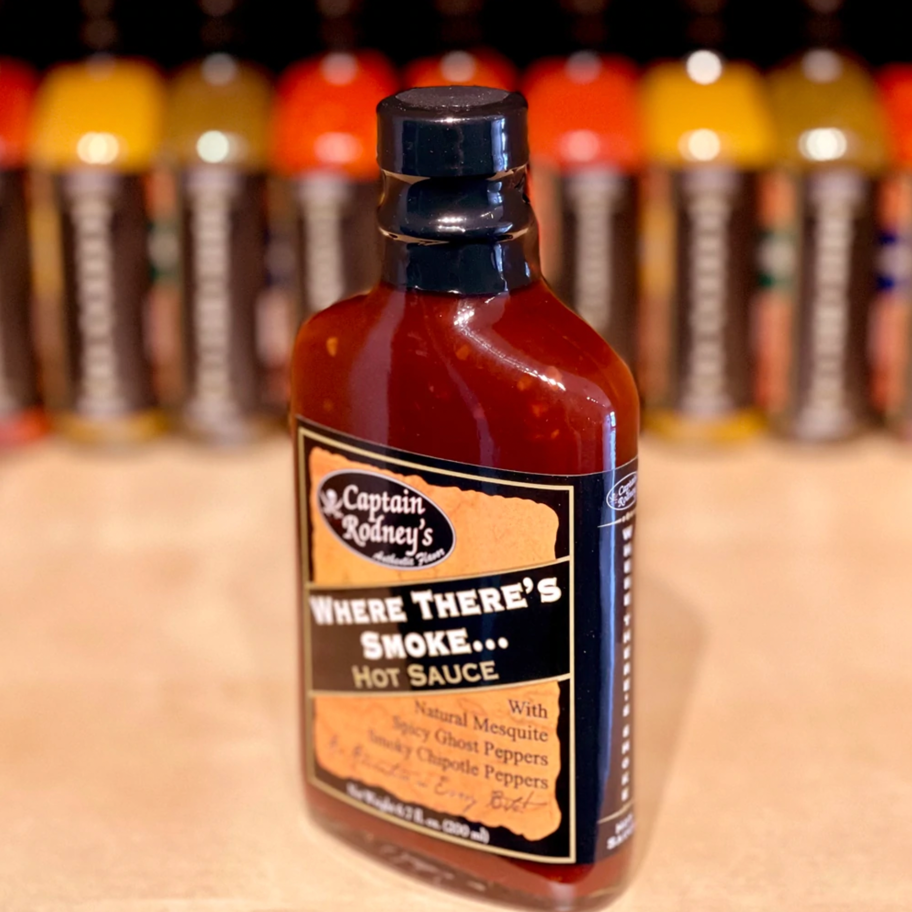 Captain Rodney's Private Reserve Where There's Smoke Hot Sauce
