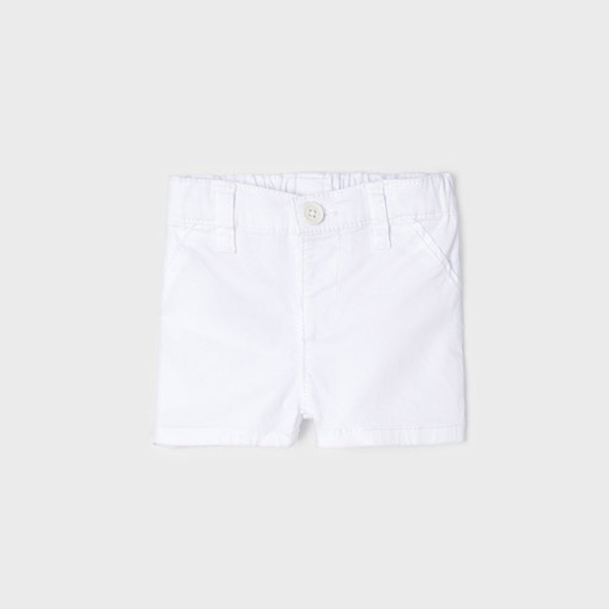 White Twill Shorts