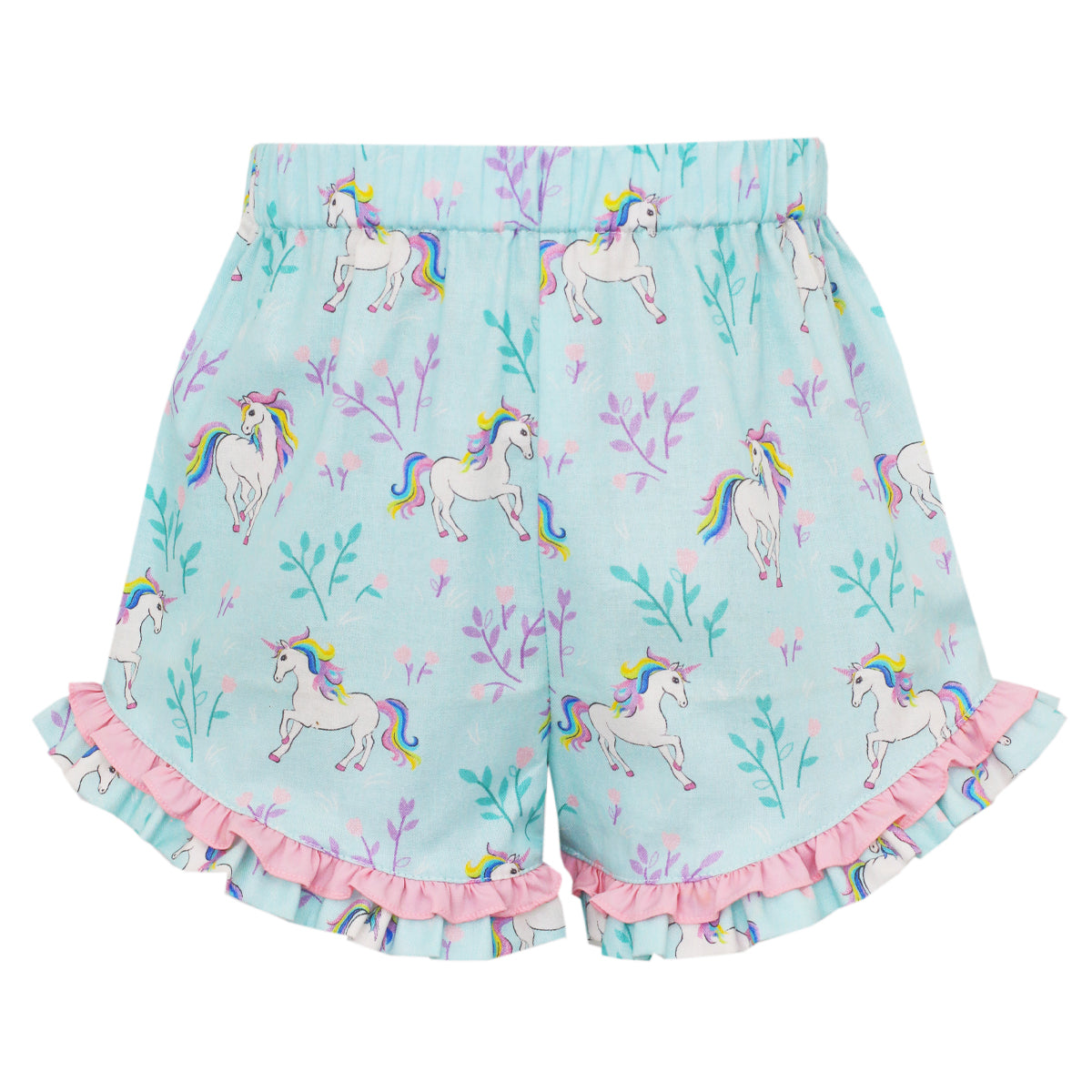 Aqua Unicorn Shorts