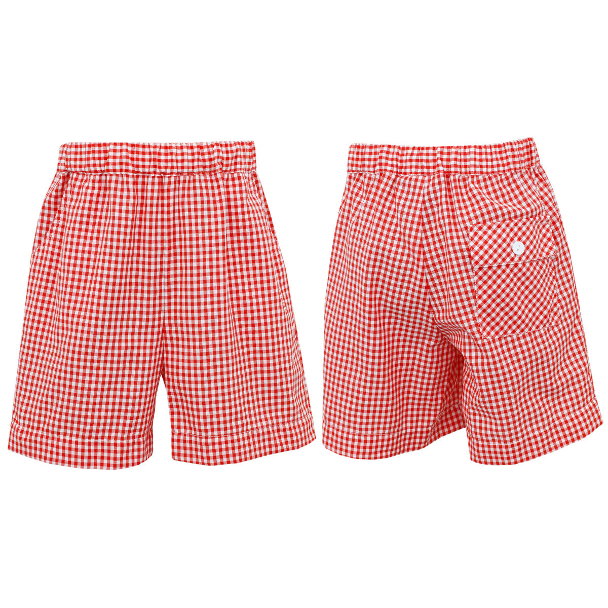Red Gingham Pirates Shorts