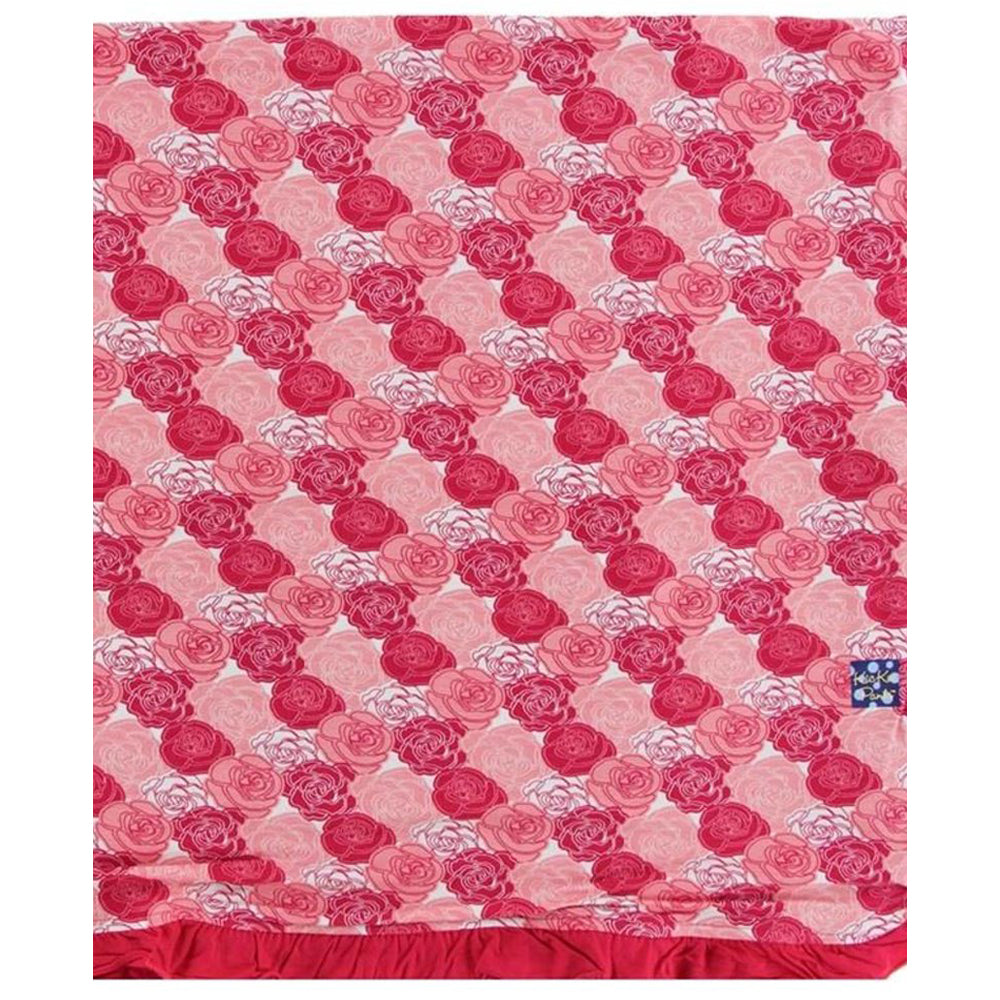Roses Ruffle Toddler Blanket