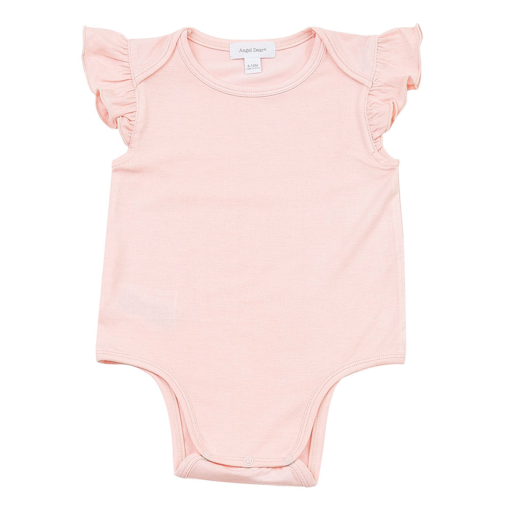 Pink Ruffle Sleeve Onesie