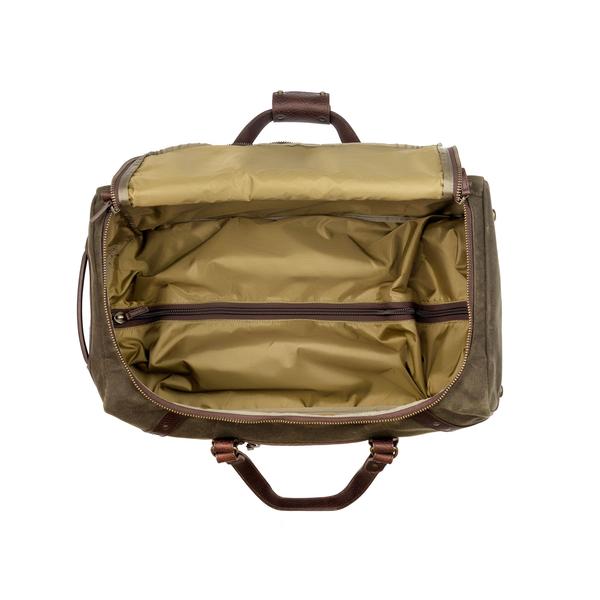 Campaign Waxed Canvas Rolling Carry-on Duffle 