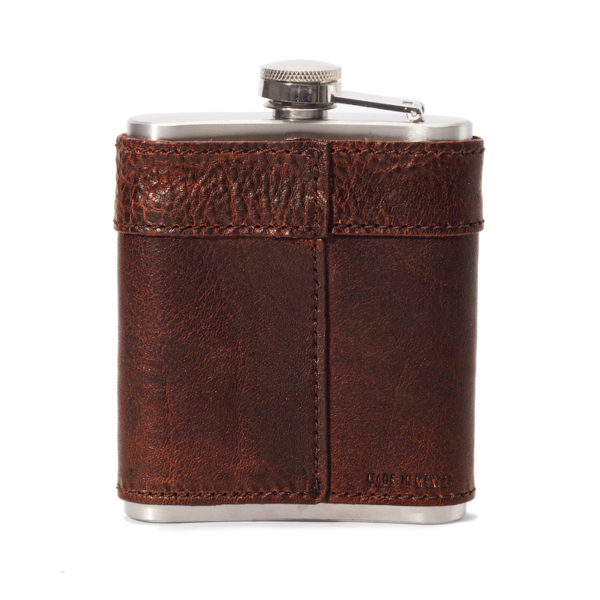 Campaign Leather Flask