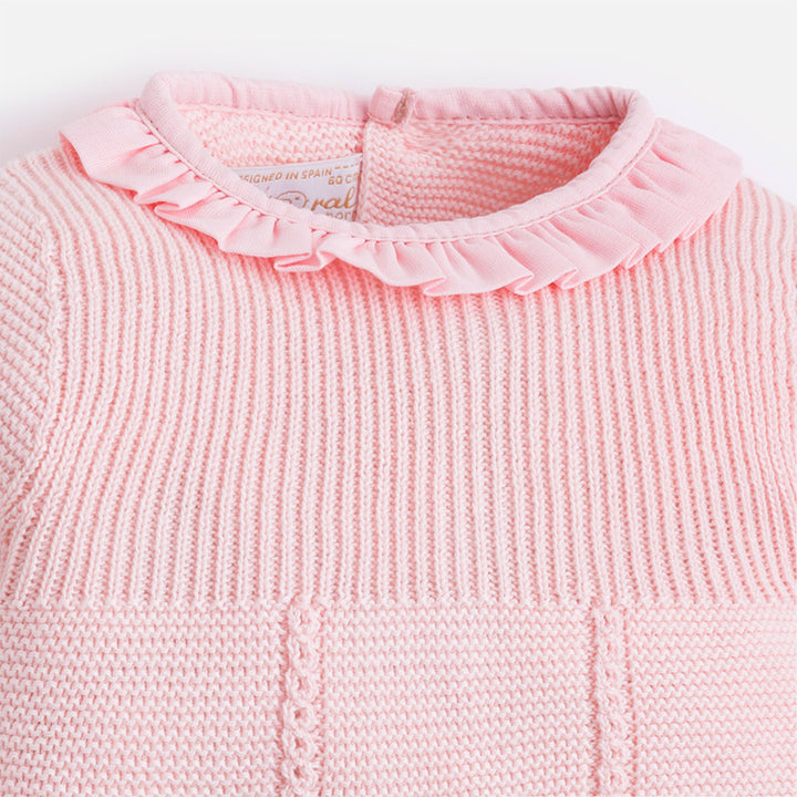 Pink Sweater & Bow Bloomer Set