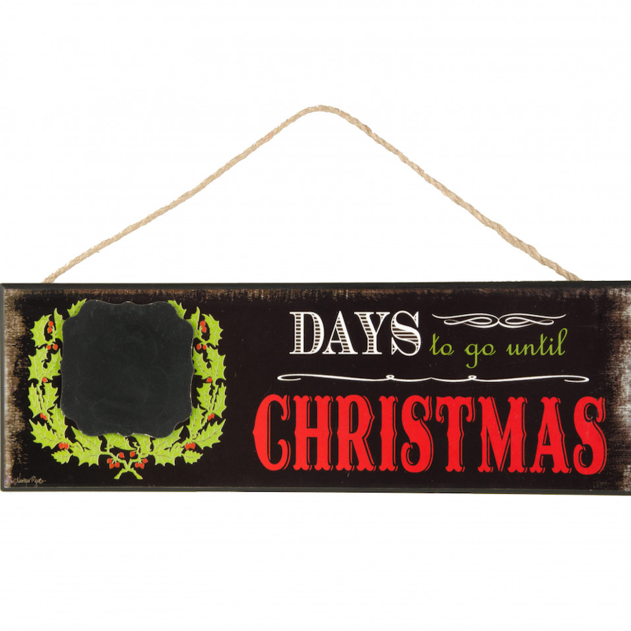 16" Count Down to Christmas Chalkboard Sign