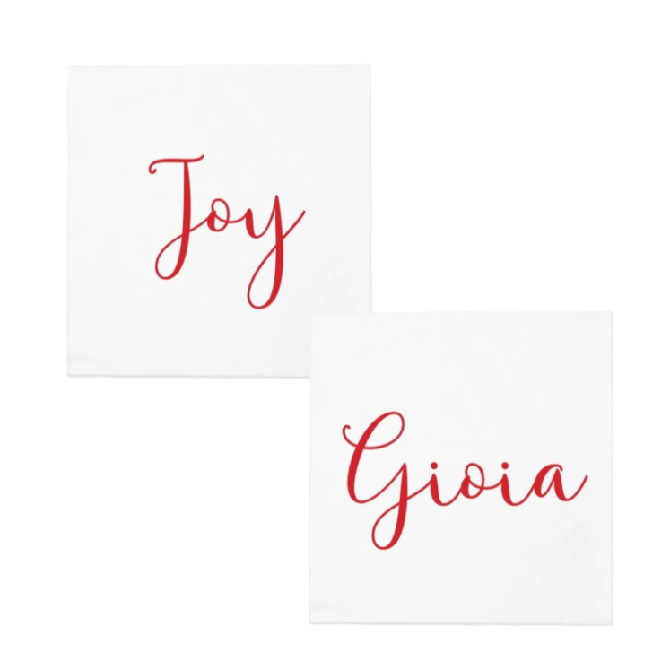 Papersoft Napkins Joy/Gioia Cocktail Napkins - Pack of 20