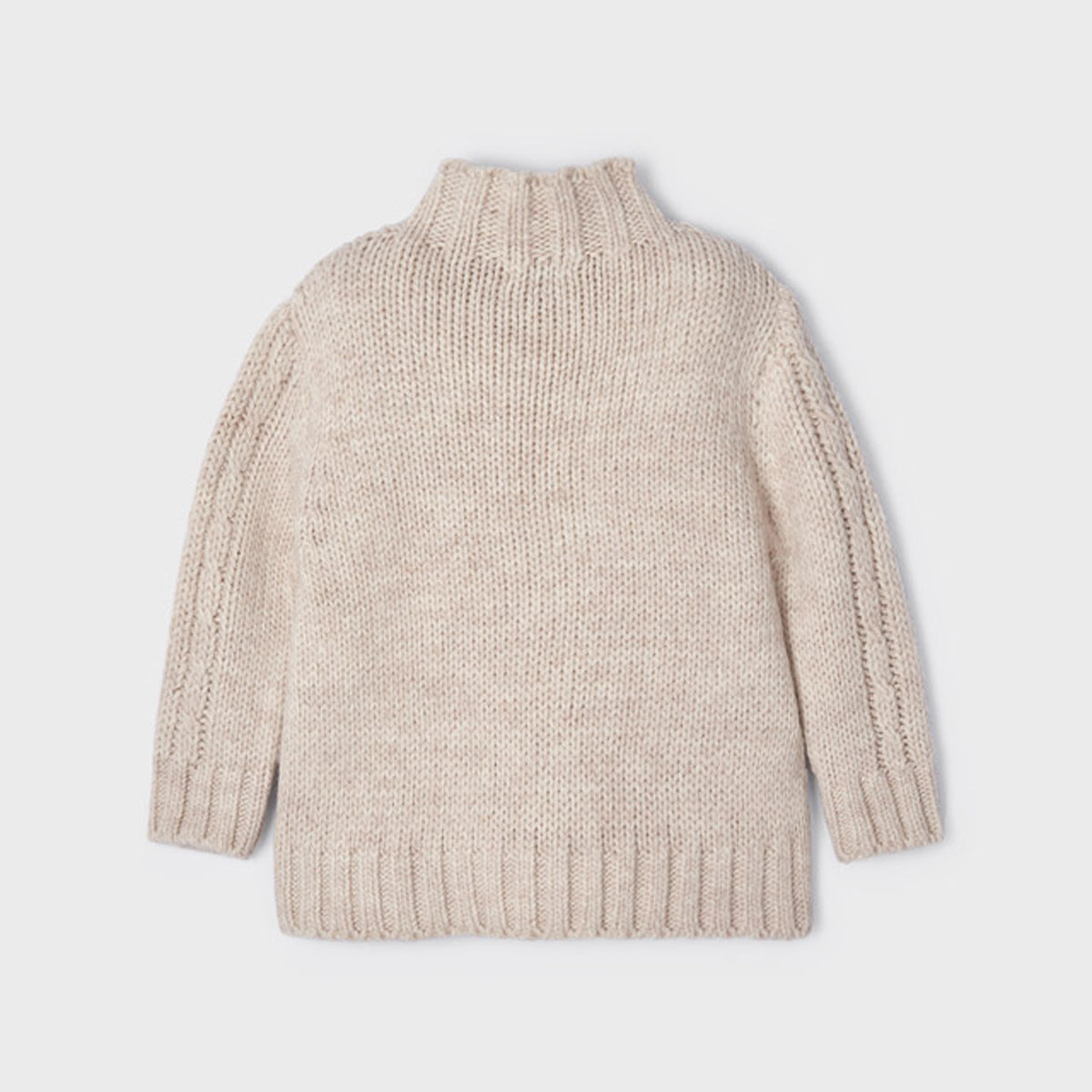 Beige Braided Sweater