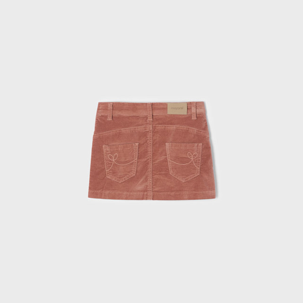 Peach Corduroy Skirt